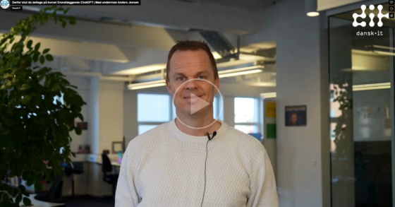 Mød din nye 24/7 assistent: Lær alt om ChatGPT med Anders Jensen på Dansk IT's kursus